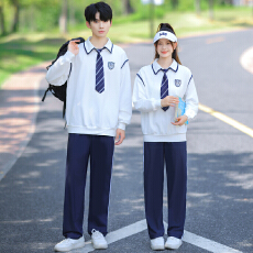 批发实拍2025秋季情侣装卫衣长袖初高中学生班服校服套装