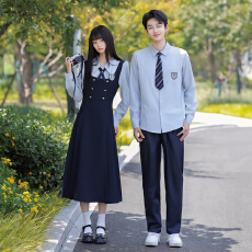 批发实拍2026<b class='q'>秋</b>季情侣装学生班服连衣裙小中学生校服