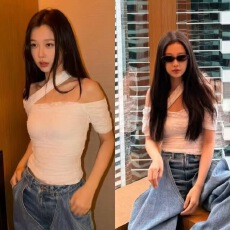 批发虞书欣同款白色蕾丝提花抹胸<b class='q'>背心</b>2026春夏新款设计感挂脖短袖上衣