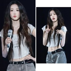 批发叶舒华同款白色烫钻海豚短袖t恤女设计感短款露脐修身U领正肩上衣