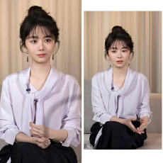 批发谭松韵明星同款设计感法式飘带<b class='q'>衬衫</b>秋季气质百搭通勤<b class='q'>长袖</b>上衣女