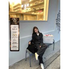 批发Lilylikes“Demure智性老钱”高奢超细100羊毛针织<b class='q'>开衫</b>长裤套装