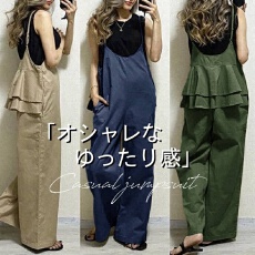 批发外贸女装<b class='q'>欧美</b>风2026夏季新品日韩百搭气质宽松长款吊带<b class='q'>连体裤</b>潮