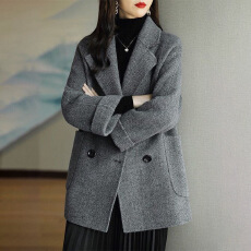 批发加棉不加棉<b class='q'>毛呢</b>大衣女2025秋冬季新款宽松显瘦百搭洋气<b class='q'>毛呢</b><b class='q'>外套女</b>