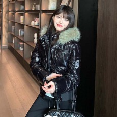 批发2026韩版私服美式复古亮面防水防污<b class='q'>修身</b>小个子羽绒棉服加厚外套