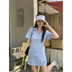 批发<b class='q'>实拍</b>2026夏装新款胖mm<b class='q'>大码</b>女休闲刺绣v领短袖防走光短裙套装