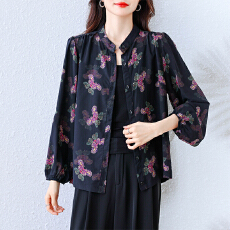批发防晒<b class='q'>衣服</b>女夏季薄款外套2025年新款<b class='q'>妈妈</b>韩版宽松百搭长袖雪纺衬衣