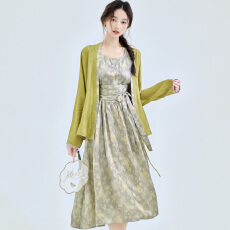 批发有货非遗线“青木花萝系列”<b class='q'>真丝</b>外套/连衣<b class='q'>裙</b> 双面双穿