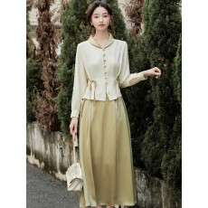 批发2026新款新中式国风套装独特设计感漂亮两件套装