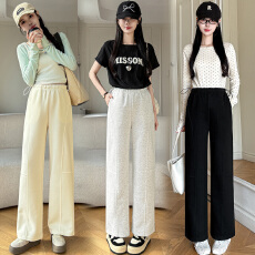 2026春款实拍孕妇裤运动裤窄版阔腿裤春夏百搭外穿宽松卫裤