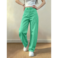 批发美式新款女士优雅休闲百搭<b class='q'>糖果</b>色彩色中高弹力显瘦牛仔长<b class='q'>裤</b>
