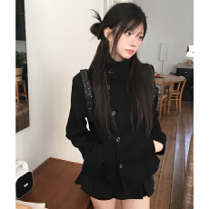 批发已出货 chic 韩版<b class='q'>显瘦</b>毛呢外套