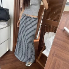 批发chic 韩版<b class='q'>条纹</b><b class='q'>半身裙</b>