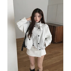批发chic 韩版 双排扣外套