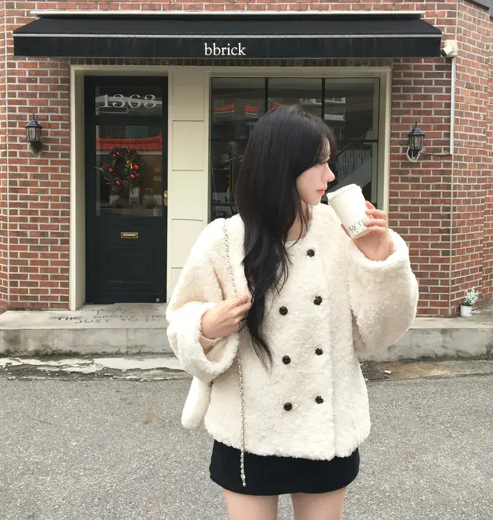 더블 버튼 플리스 아우터 상세 이미지 9