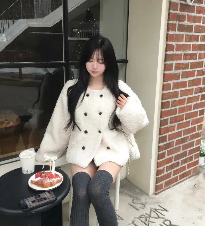 더블 버튼 플리스 아우터 상세 이미지 25