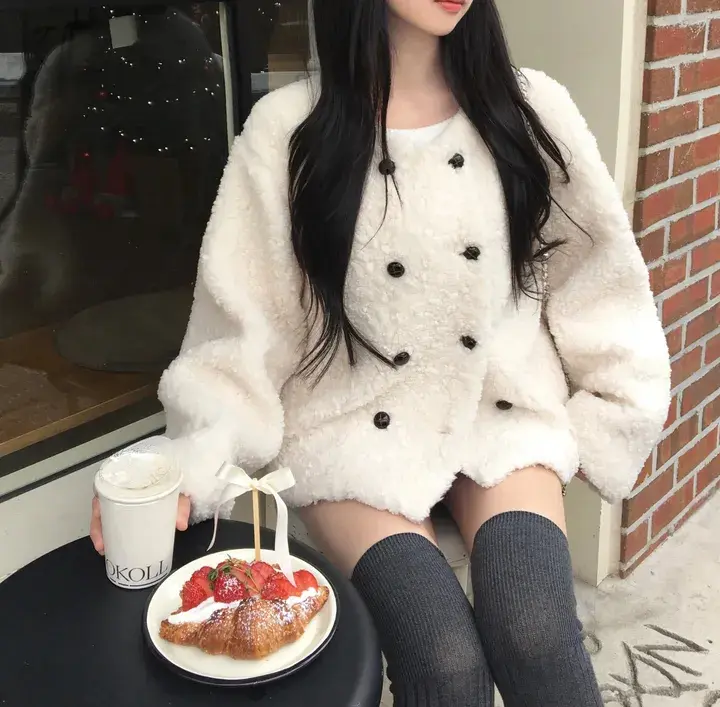 더블 버튼 플리스 아우터 상세 이미지 27