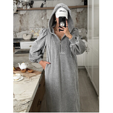 批发韩式连帽加厚卫衣拼接<b class='q'>连衣裙</b><b class='q'>大码</b>