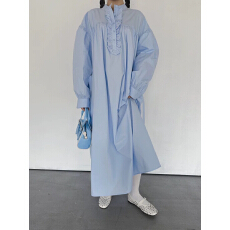 批发韩式oversize大码长款<b class='q'>连衣裙</b>