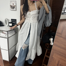 批发甜美吊带百搭<b class='q'>连衣裙</b>