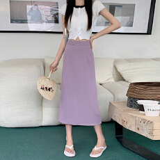 批发女装夏西装半身裙设计感小众高腰中<b class='q'>长款</b>a字长裙