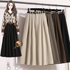 批发半身裙高腰西装百褶裙A字裙中长款伞裙裙子