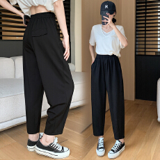 批发春夏高腰垂感阔腿裤胖<b class='q'>MM</b>遮肉显瘦大码梨型身材百搭<b class='q'>休闲裤</b><b class='q'>女</b>装裤子