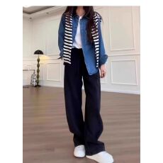 批发黑色弯刀裤女胖妹妹mm梨形身材高腰宽松显瘦阔腿运动卫裤5927