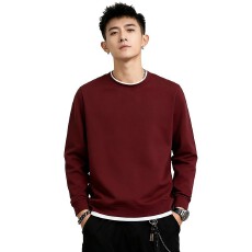 批发32支双纱索洛那240克7A抗菌假两件长袖