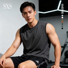 16支240克全棉无袖圆领T恤