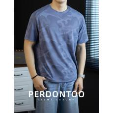 都市休闲风 • 迷彩高弹速干短袖t桖男2025夏季休闲半袖体恤上衣