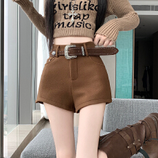 批发实拍2025新版美式复古美拉德风气质时尚百搭休闲裤辣妹修身<b class='q'>短裤</b>女