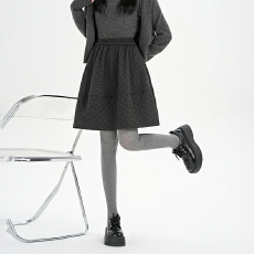 批发实拍2025<b class='q'>冬</b>新款百搭显瘦网红毛呢半身裙花苞气质半身裙