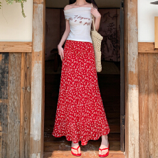 批发<b class='q'>实拍</b>春夏碎花雪纺包臀半身裙女2026新款韩系甜美气质显瘦鱼尾裙子