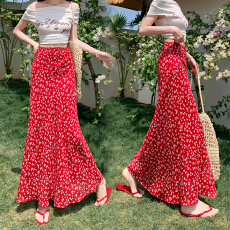 批发<b class='q'>实拍</b>春夏碎花雪纺包臀半身裙女2026新款韩系甜美气质显瘦鱼尾裙子