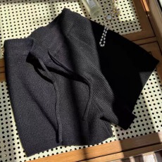 批发实价 秋季韩版时尚简约纯色百搭针织<b class='q'>短裤</b>女<b class='q'>高腰</b>显瘦阔腿裤