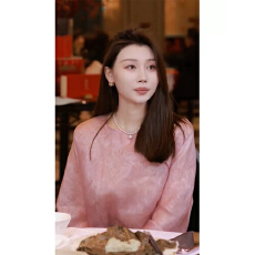 批发2025早春新款<b class='q'>唐装</b>盘扣小衫今年流行漂亮的新中式女装粉色长袖衬衫