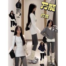 批发遮***百搭<b class='q'>中长款</b>卫衣内搭<b class='q'>打底衫</b>T恤