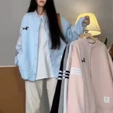 批发美式刺绣棒球服男女学院风潮流夹克情侣装复古<b class='q'>外套</b>