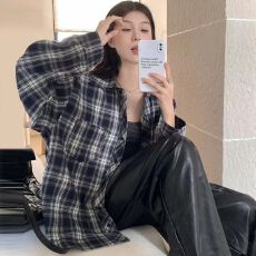 批发原版质量外套女2026春秋款宽松慵懒<b class='q'>情侣</b><b class='q'>款</b>休闲长袖<b class='q'>衬衣</b>外搭ins潮