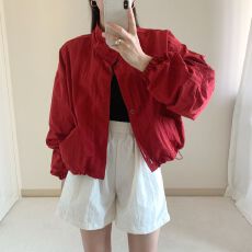 批发2026春夏薄款防晒短款薄款气质韩国东大门减龄百搭宽松连帽开衫女