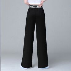 批发【M-4XL冰凉感】<b class='q'>阔腿裤</b>女夏冰丝薄款女<b class='q'>裤</b>高腰垂坠感<b class='q'>雪纺</b>直筒大码