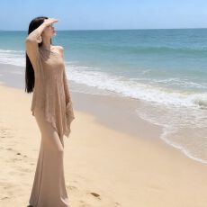 批发纯欲性感吊带连衣裙女<b class='q'>不规则</b>外搭罩衫夏季新款修身显瘦包臀裙套装