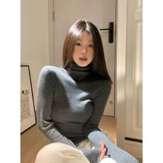 批发原版质量280克】绵羊绒加厚半高领<b class='q'>打底衫</b>女秋冬纯色<b class='q'>长袖</b>上衣