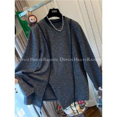 批发【原版面料】特大码300斤拼接开叉下摆设计感<b class='q'>长袖</b><b class='q'>T</b><b class='q'>恤</b>宽松上衣