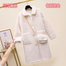 批发送包包2026年新款大衣加厚仿羊羔毛绒外套女中长款秋冬季百搭一体