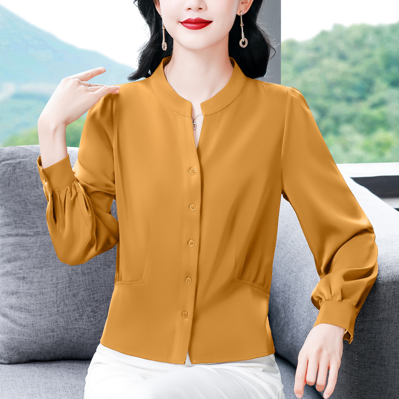 고급 센스 빛 럭셔리 패션 캐주얼 여성 셔츠 봄 루즈핏 외국 가스 다용도 긴팔 출퇴근 몸매 가꾸기 슬림해 보이는 맨위