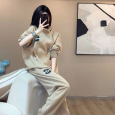 批发<b class='q'>运动</b>休闲套装女春秋2025新款卫衣炸街时尚洋气减龄<b class='q'>气质</b>两件套