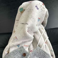 批发薄款/加绒【华棉复合摇粒绒】秋冬加绒卫裤长裤<b class='q'>印花</b>直筒裤女