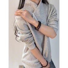 批发【曼巴棉】美式斜拉链<b class='q'>卫衣</b><b class='q'>男</b>女春秋冬立领长袖t恤老钱风内搭上衣